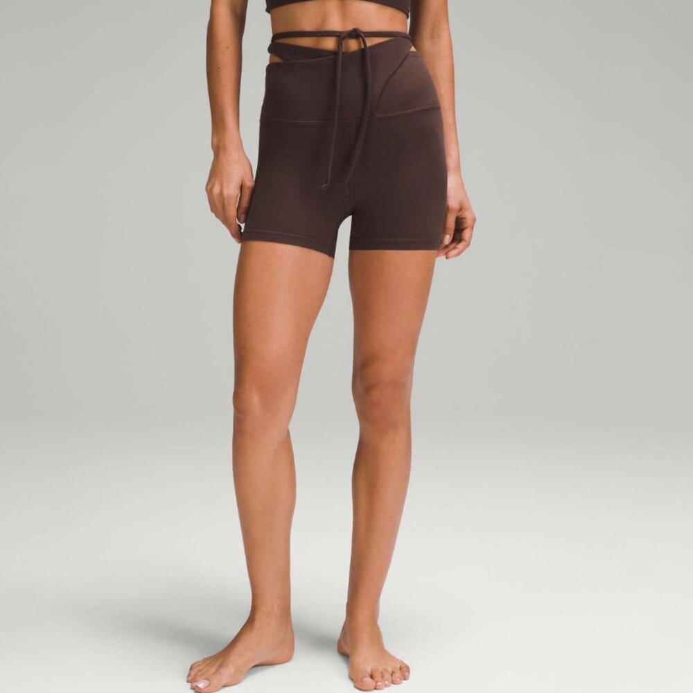 LULULEMON Align™ Wrap-Waist Short Espresso 4" Size 8